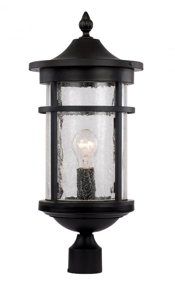 Avalon Crackled Glass Outdoor Post Mount Lantern Head